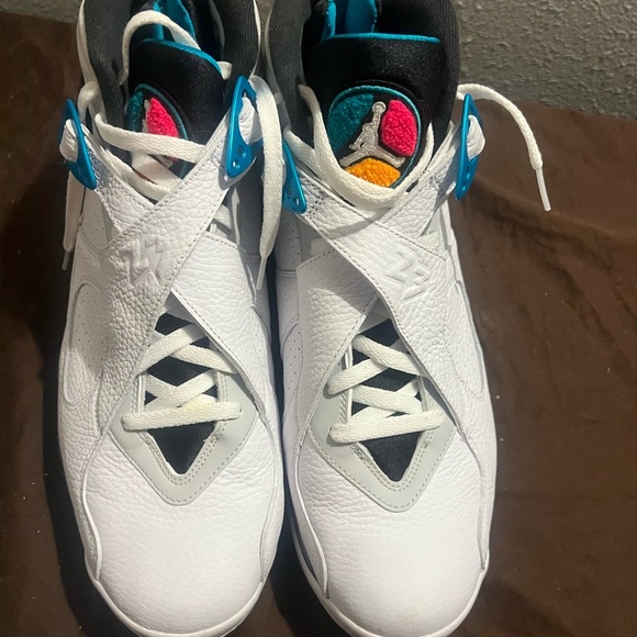 Jordan Black and Teal Sneakers Retro 8 South Beach Air Jordan Nike - Picture 3 of 7